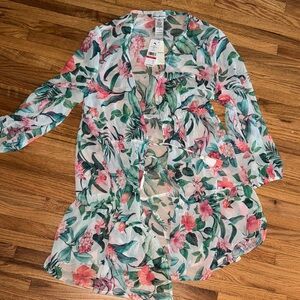 Floral Print Women's Cover Up
